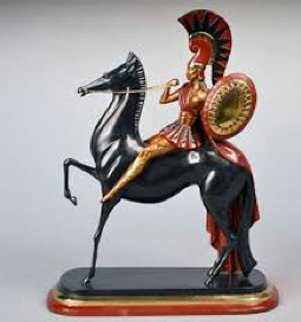 Amazon Bronze Sculpture 1985 Sculpture - Erte Amazon Bronze Sculpture 1985 Sculpture - Erte