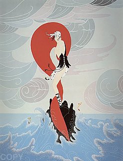 Stranded 1983 Limited Edition Print - Erte Stranded 1983 Limited Edition Print - Erte