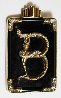 Alphabet Gold Diamond Onxy Brooch Pin B Jewelry by  Erte - 0