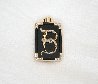 Alphabet Gold Diamond Onxy Brooch Pin B Jewelry by  Erte - 3