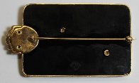 Alphabet Gold Diamond Onxy Brooch Pin B Jewelry by Erte - 4 Alphabet Gold Diamond Onxy Brooch Pin B Jewelry by Erte - 4