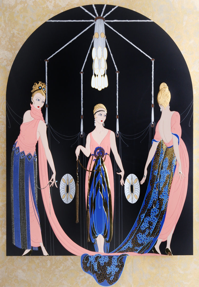 Three Graces 1983 Limited Edition Print by Erte Three Graces 1983 Limited Edition Print by Erte