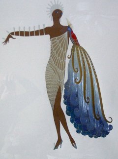 Black Diva 1984 Limited Edition Print - Erte Black Diva 1984 Limited Edition Print - Erte