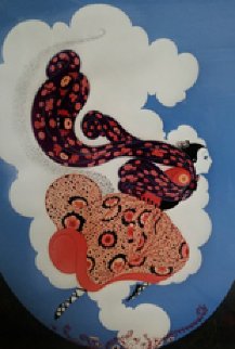 Pursuit of Flore AP Limited Edition Print - Erte Pursuit of Flore AP Limited Edition Print - Erte