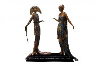 Two Vamps Bronze Sculpture 19 in Sculpture by  Erte - 1