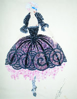 Follies Bergere 1919 13x11 Original Painting by Erte - 0 Follies Bergere 1919 13x11 Original Painting by Erte - 0