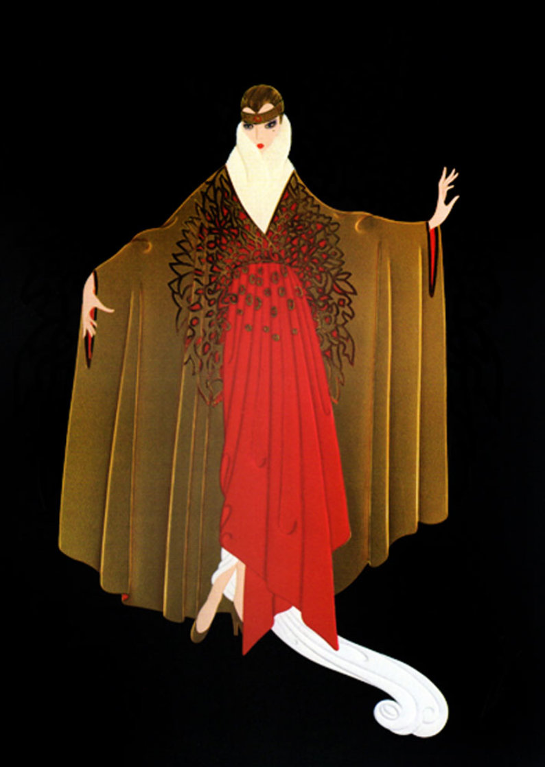 Paris Days And Nights: Place De l'Opera 1987 Limited Edition Print by Erte Paris Days And Nights: Place De l'Opera 1987 Limited Edition Print by Erte