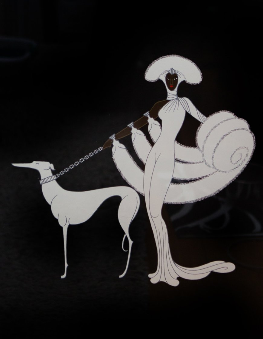 Ebony And White 1982 Limited Edition Print by Erte Ebony And White 1982 Limited Edition Print by Erte
