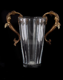Baccarat Sea Maidens Crystal Vase 1985 13 in Sculpture - Erte Baccarat Sea Maidens Crystal Vase 1985 13 in Sculpture - Erte