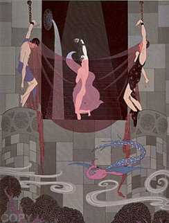 Chaste Susanna 1980 Limited Edition Print - Erte Chaste Susanna 1980 Limited Edition Print - Erte