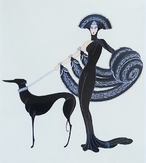 Symphony in Black 1983 Limited Edition Print - Erte Symphony in Black 1983 Limited Edition Print - Erte