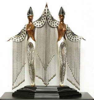 Les Bijoux De Perles Bronze Sculpture 18 in Sculpture - Erte Les Bijoux De Perles Bronze Sculpture 18 in Sculpture - Erte