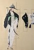 Haute Couture High Dress 1987  - Huge Limited Edition Print by  Erte - 0