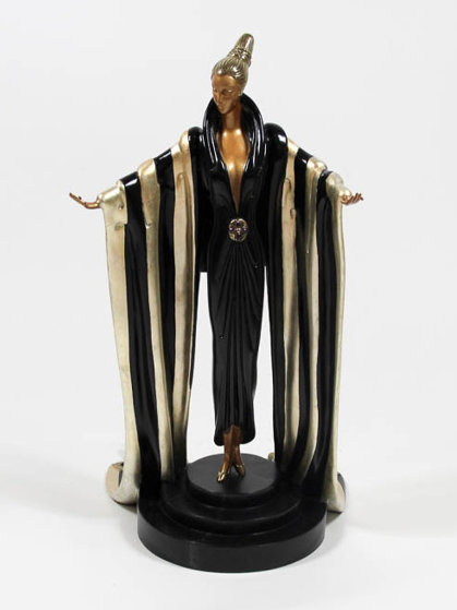 Monaco Bronze Sculpture 1989 21 in by Erte - For Sale on Art Brokerage