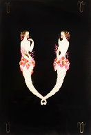 Letter V 1976 Limited Edition Print by Erte - 1 Letter V 1976 Limited Edition Print by Erte - 1