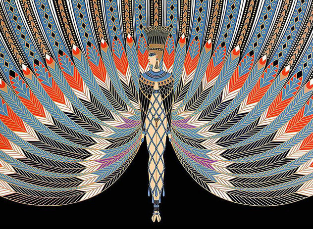 Ebony and White 1982 by Erte - For Sale on Art Brokerage
