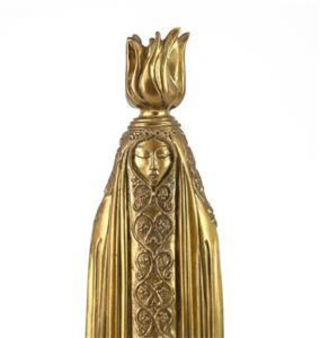 Two Vestal Candlestick Bronze Sculptures Sculpture by Erte Two Vestal Candlestick Bronze Sculptures Sculpture by Erte