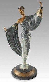 In the Evening Bronze Sculpture 1984 20 in Sculpture - Erte In the Evening Bronze Sculpture 1984 20 in Sculpture - Erte