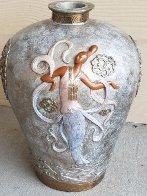 Oriental Mystery Bronze Vase 1987 12 in Sculpture by Erte - 0 Oriental Mystery Bronze Vase 1987 12 in Sculpture by Erte - 0