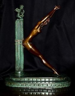 Prisoner of Love (letter K) Bronze Sculpture 1983 18 in Sculpture - Erte Prisoner of Love (letter K) Bronze Sculpture 1983 18 in Sculpture - Erte