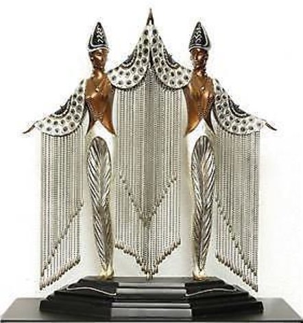 Les Bijoux De Perles Bronze Sculpture 1991 18 in Sculpture -  Erte