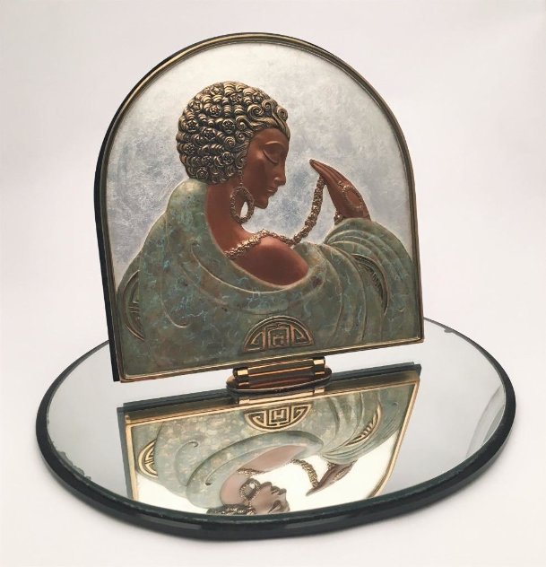Sophistication Table Mirror 1997 17 in Sculpture by  Erte