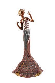 Fantasia Bronze Sculpture 1988 20 in Sculpture - Erte Fantasia Bronze Sculpture 1988 20 in Sculpture - Erte