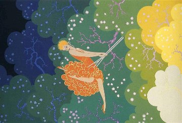 Swing 1989 Limited Edition Print - Erte Swing 1989 Limited Edition Print - Erte