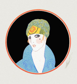 Yellow Turban 1979 Limited Edition Print - Erte Yellow Turban 1979 Limited Edition Print - Erte