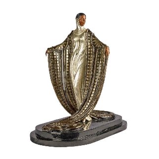 La Mysterieuse Bronze Sculpture 1981 16 in Sculpture - Erte La Mysterieuse Bronze Sculpture 1981 16 in Sculpture - Erte