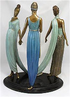 Three Graces Bronze Sculpture 1987 16 in Sculpture by Erte - 1 Three Graces Bronze Sculpture 1987 16 in Sculpture by Erte - 1