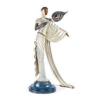 Tanagra Bronze Sculpture 1988 21 in Sculpture - Erte Tanagra Bronze Sculpture 1988 21 in Sculpture - Erte