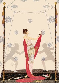 Duel AP 1981 Limited Edition Print - Erte Duel AP 1981 Limited Edition Print - Erte