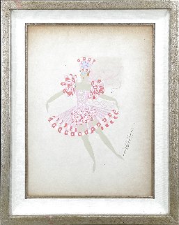 Les Girls 1950 18x14 Early Works on Paper (not prints) - Erte Les Girls 1950 18x14 Early Works on Paper (not prints) - Erte