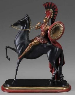 Amazon Bronze Sculpture 1985 17 in Sculpture - Erte Amazon Bronze Sculpture 1985 17 in Sculpture - Erte