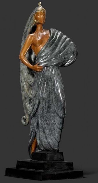 Beauty And the Beast Bronze Sculpture 1982 16 in Sculpture by  Erte