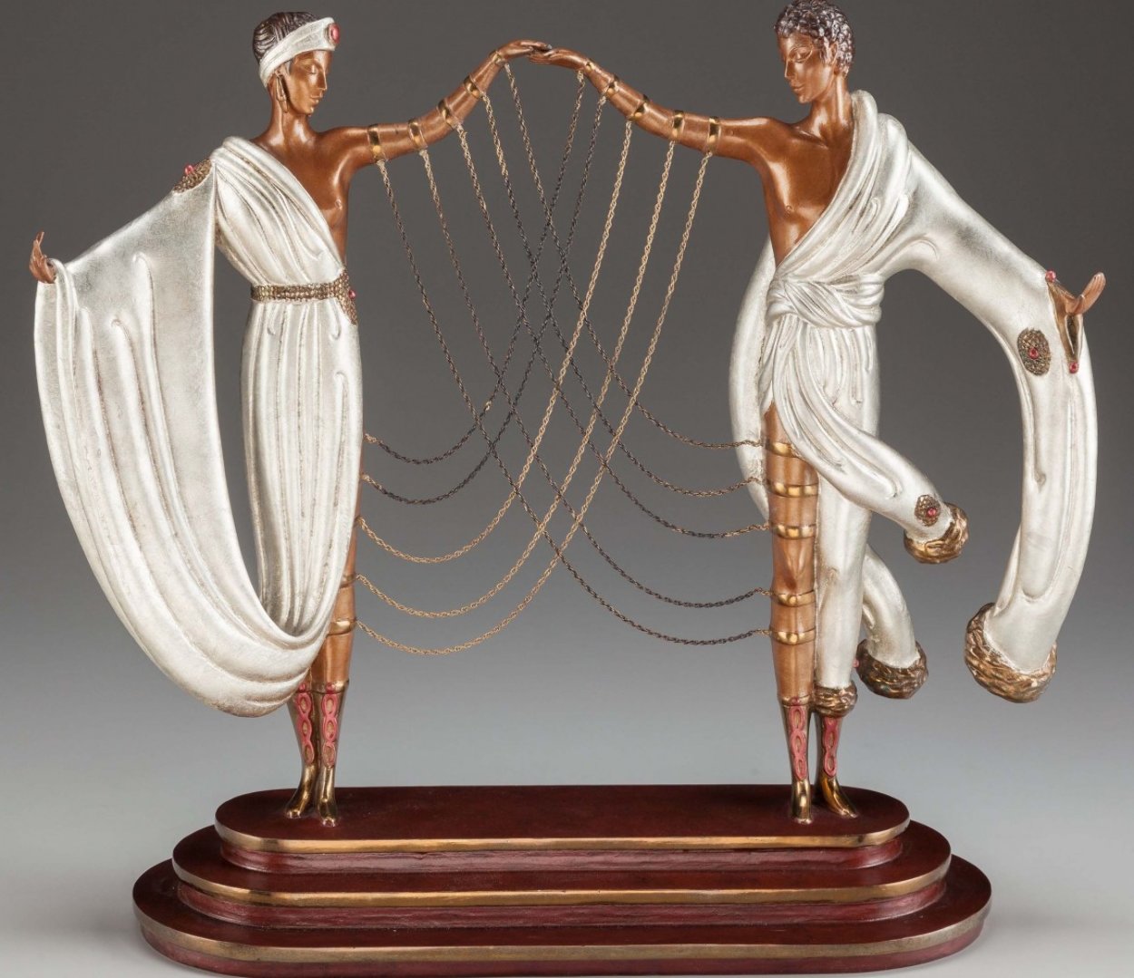 Wedding Bronze Sculpture 1986 17 in Sculpture by Erte Wedding Bronze Sculpture 1986 17 in Sculpture by Erte