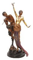 Woman And Satyr Bronze Sculpture 1986 26 in Sculpture by  Erte - 1