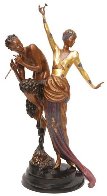 Woman And Satyr Bronze Sculpture 1986 26 in Sculpture by  Erte - 0