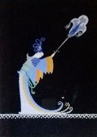 Fan Bearer Original from Aladdin, Folies Bergere 1927 Original Painting by Erte - 0 Fan Bearer Original from Aladdin, Folies Bergere 1927 Original Painting by Erte - 0