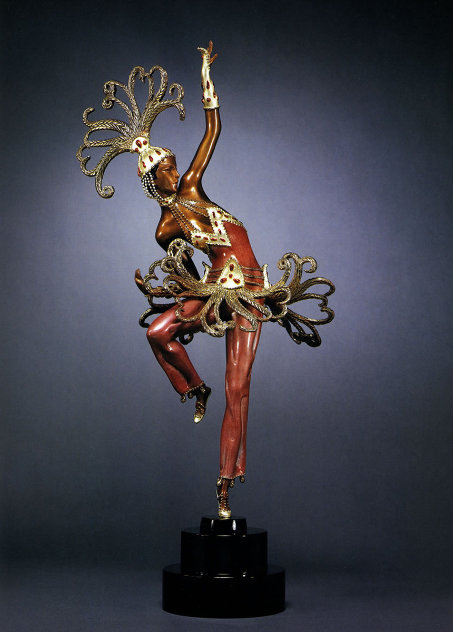 Fire Dancer Bronze 2008 23 in Sculpture by  Erte