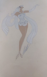 Phi Phi Gouache on Paper Original Painting - Erte Phi Phi Gouache on Paper Original Painting - Erte