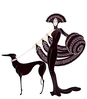 Symphony in Black 1980 Limited Edition Print - Erte Symphony in Black 1980 Limited Edition Print - Erte