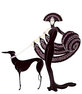 Symphony in Black 1980 Limited Edition Print - Erte Symphony in Black 1980 Limited Edition Print - Erte
