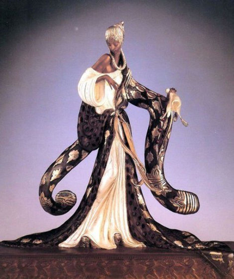 Rigoletto Bronze Sculpture 1988 19 in by Erte - For Sale on Art Brokerage