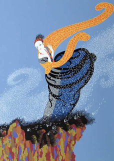 Summer Breeze 1977 Limited Edition Print - Erte Summer Breeze 1977 Limited Edition Print - Erte