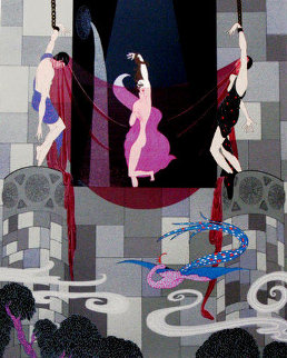Chaste Susanna AP 1980 Limited Edition Print - Erte Chaste Susanna AP 1980 Limited Edition Print - Erte