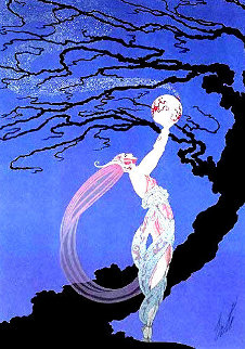 Fireflies 1980 Limited Edition Print - Erte Fireflies 1980 Limited Edition Print - Erte