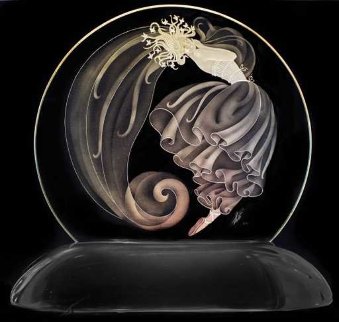Luminaire Glass Lamp Sculpture 15 in Sculpture - Erte Luminaire Glass Lamp Sculpture 15 in Sculpture - Erte