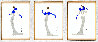 Costume Designs 22x40 - Set of 3 Paintings - Huge Original Painting by  Erte - 0